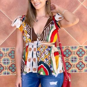 Top African Print Inspired from Farm Rio - Brazil